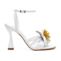 Sandália Couro Branca Magnólia Werner