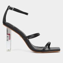 Sandália Couro Carrano Salto Fino Espelho Feminina