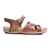 Sandalia Couro Feminina Precata Conforto New Face 36785