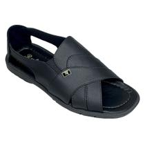 Sandalia Couro Rubra Classica Masculina Preto Sandalia Couro Rubra Classica Masculina Preto