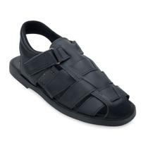 Sandalia Couro Rubra Conforto Masculina Preto Sandalia Couro Rubra Conforto Masculina Preto
