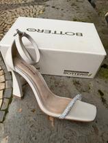 Sandália Couro Salto Taça 9cm Off White Bottero 355302 Sandália Couro Salto Taça 9cm Off White Bottero 355302