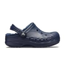 Sandália crocs baya lined clog k navy/navy