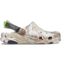 Sandália crocs classic all terrian marbled clog bone/multi