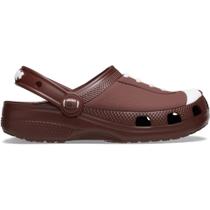 Sandália crocs classic bola futebol americano t dark clay
