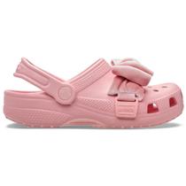 Sandália Crocs Classic Bow Clog K Powder Pink Sandália Crocs Classic Bow Clog K Powder Pink