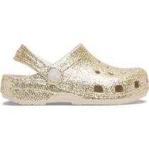 Sandália Crocs Classic Chunky Glitter Clog T Sandstone Sandália Crocs Classic Chunky Glitter Clog T Sandstone