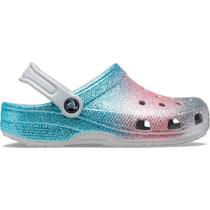 Sandália crocs classic clog glitter juvenil shimmer/multi