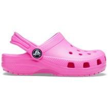 Sandãlia crocs classic clog k electric pink