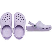 Sandália crocs classic clog kids lavender