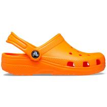 Sandália crocs classic clog kids orange zing