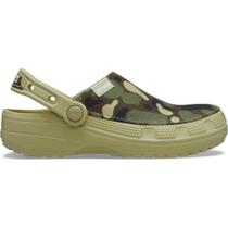 Sandália Crocs Classic Crafted Camo Clog Tac Green