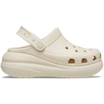 Sandália Crocs Classic Crush Platform Clog Bone