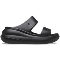 Sandália crocs classic crush platform sandal black