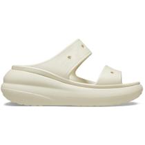 Sandália crocs classic crush platform sandal bone