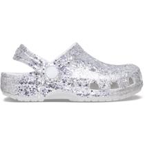 Sandália Crocs Classic Dazzle Glitter Clog T Silver