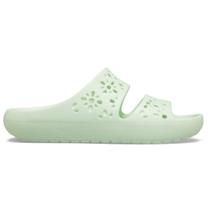 Sandália crocs classic floral cut out sandal jade tint