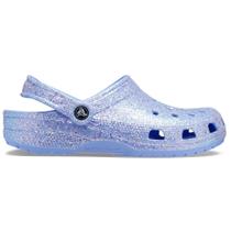 Sandália crocs classic glitter clog moon jelly