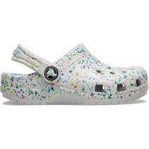 Sandália Crocs Classic Glow Paint Splatter Clog T Atmosphere/Multi