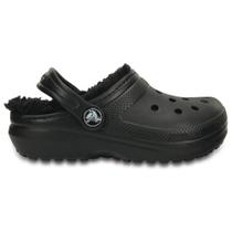Sandália crocs classic lined clog infantil black/black Sandália crocs classic lined clog infantil black/black