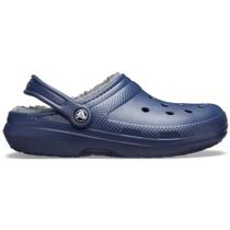 Sandália Crocs Classic Lined Clog Navy/Charcoal