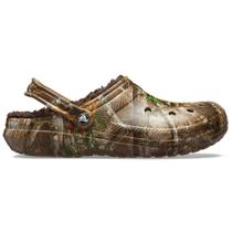 Sandália crocs classic lined realtree edge clog chocolate/chocolate