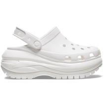 Sandália crocs classic mega crush clog white