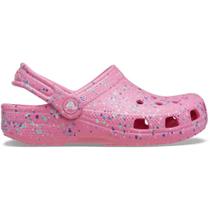 Sandália Crocs Classic Paint Splatter Clog T Pink Lemonade/Multi