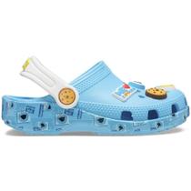 Sandália crocs classic sesame workshop clog t electric blue