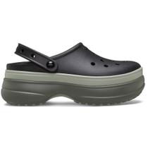 Sandália Crocs Classic Stacked Clog BLACK