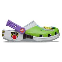 Sandália crocs classic toy story buzz clog infantil blue grey