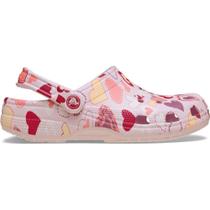 Sandália Crocs Classic Valentines Day Clog K Pink Milk/Hearts