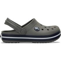 Sandália crocs crocband clog juvenil smoke/navy