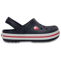 Sandália crocs crocband clog kids navy/red