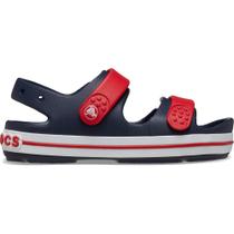 Sandália crocs crocband cruiser sandal t navy/varsity red