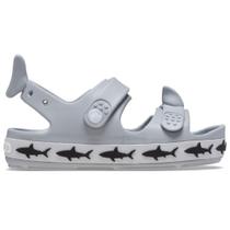Sandália crocs crocband cruiser shark sandal t light grey