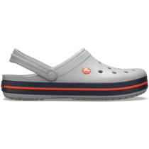 Sandália crocs crocband light grey/navy