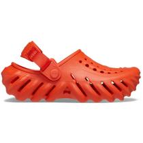 Sandália crocs echo clog t lava