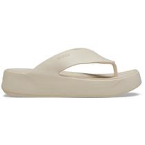 Sandália Crocs Getaway Plataform Flip Stucco