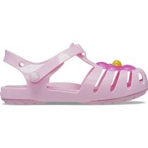 Sandália crocs isabella charm sandal t flamingo