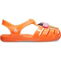 Sandália crocs isabella charm sandal t persimmon