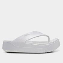 Sandália Crocs Metallic Plataform Flip Feminina