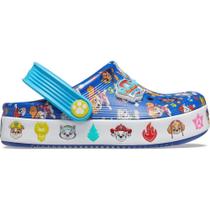 Sandália crocs paw patrol off court clog t blue Sandália crocs paw patrol off court clog t blue