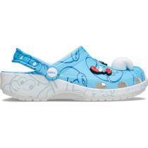 Sandália crocs smurfs classic clog multi
