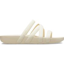 Sandália crocs splash strappy bone