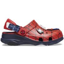 Sandália crocs team spiderman all terrian clog k navy