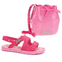Sandália da Barbie Grendene Infantil Acompanha Bolsa Flowers Bag 2-22749