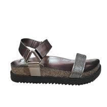 Sandália Da Moleca Feminina Metalizado Premium - 5500106 Gra