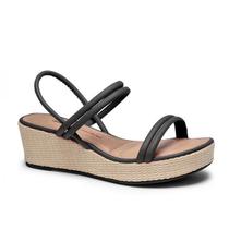 Sandália Dakota Anabela calce fácil preta Ref.: Z9651 Sandália Dakota Anabela calce fácil preta Ref.: Z9651