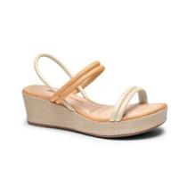 Sandalia Dakota Feminina Anabela - Nude